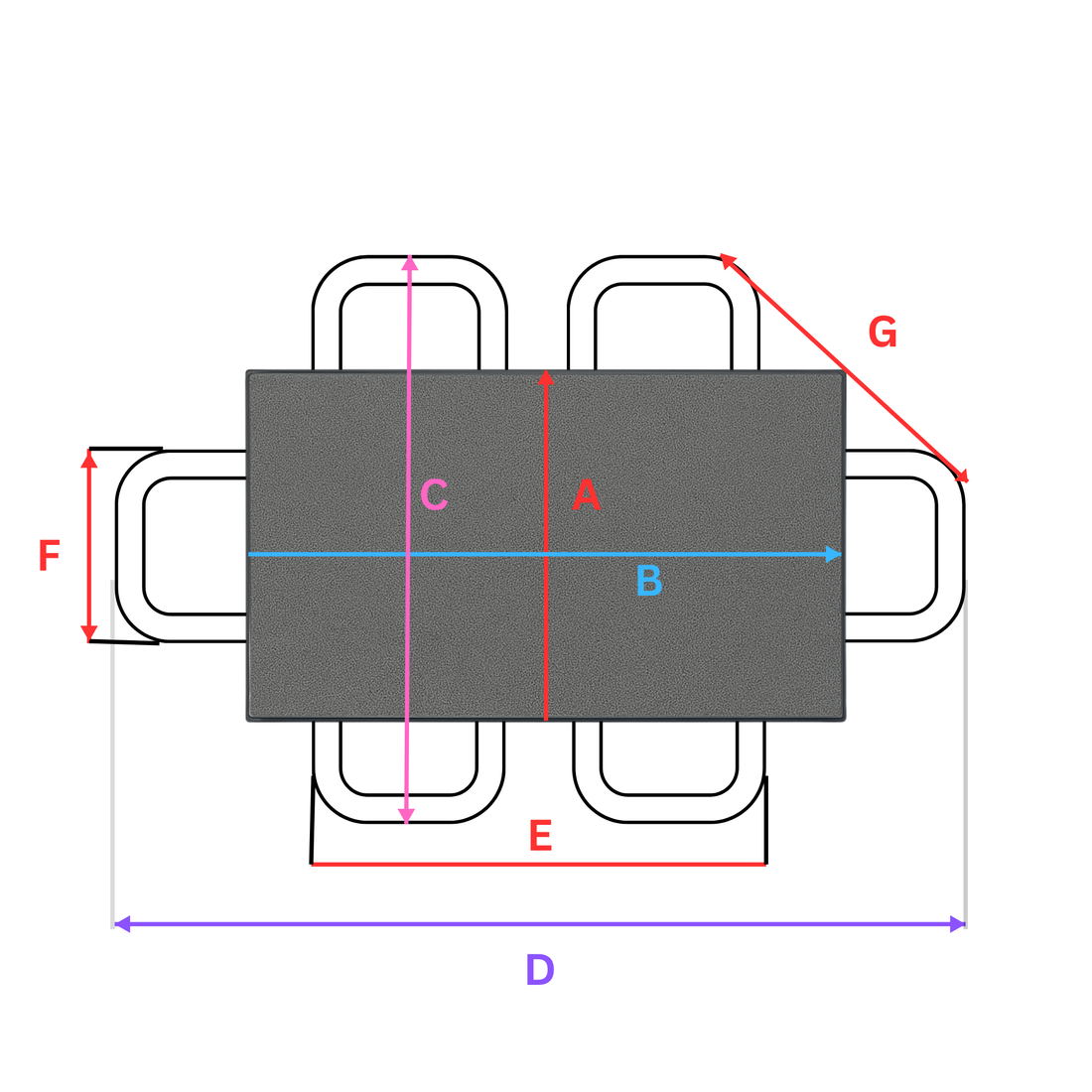 Table Group Cover (6 Chairs)