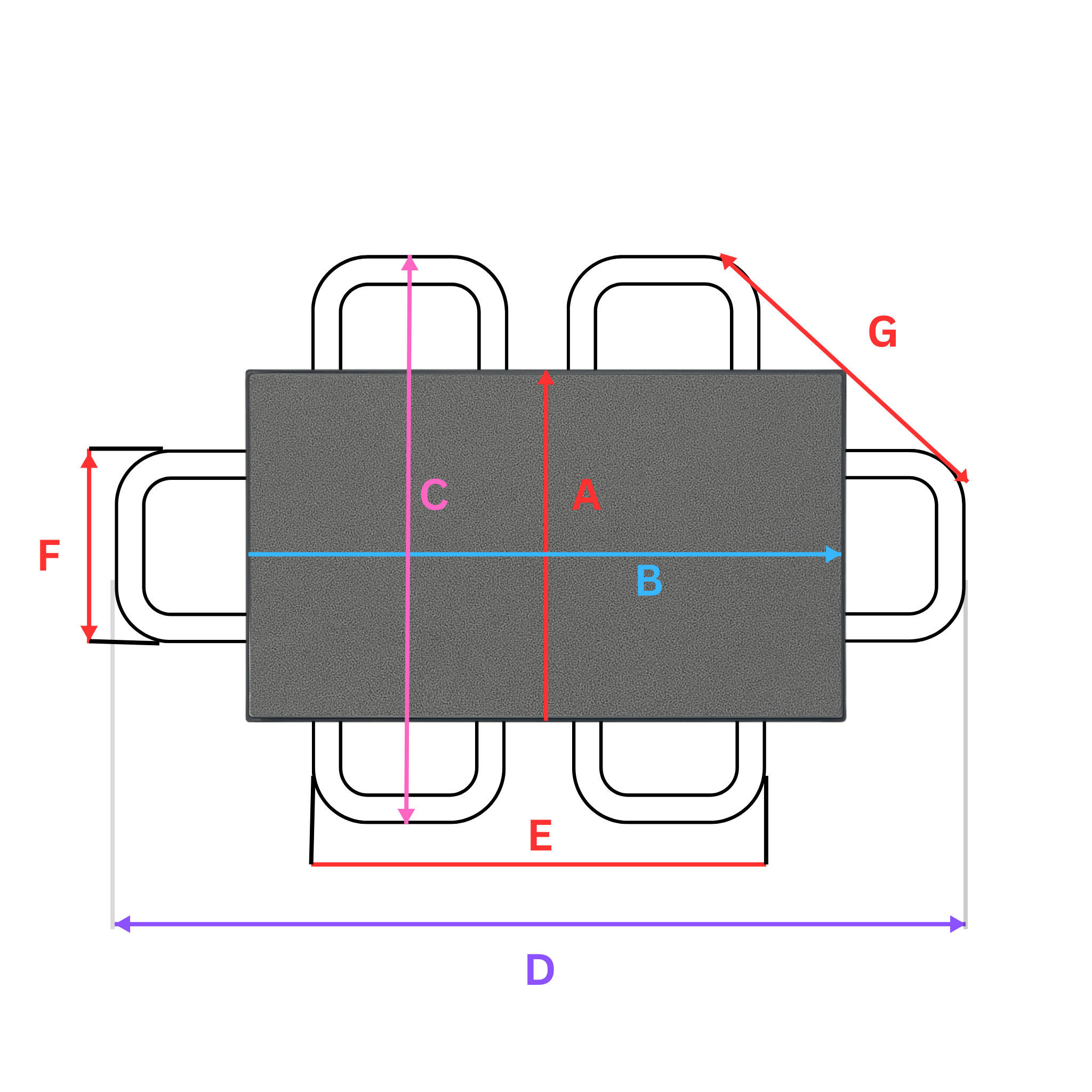 Table Group Cover (6 Chairs)